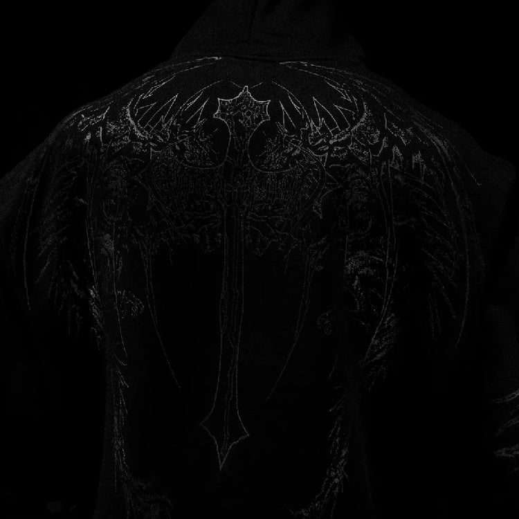 Dragon Soul Oversized Pullover Hoodie [DARKNESS]