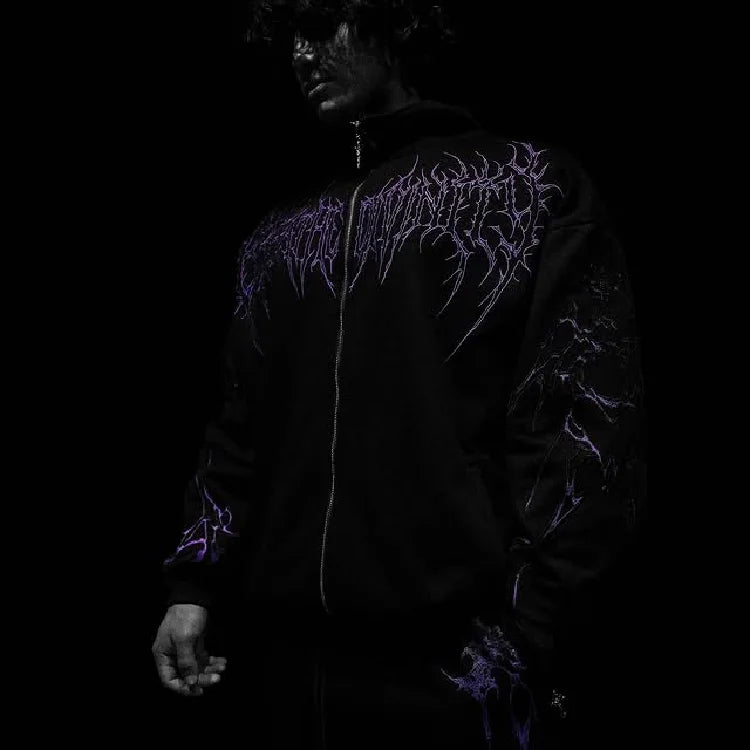 Breathe Divinity Void Walker Zip Up Jacket [WHITE/BLACK]