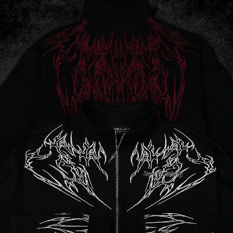 Breathe Divinity Voidwalker Oversized Zip-up Jacket [NIGHTMARE]