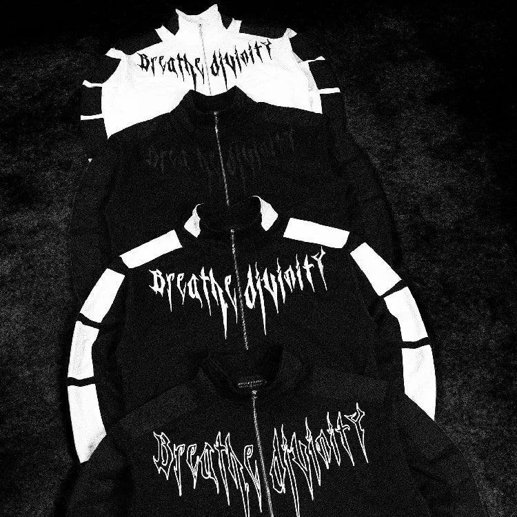 Breathe Divinity Voidwalker Zip-up Jacket [WHITE/BLACK]